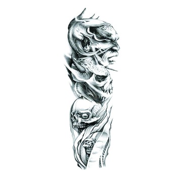 Tatuaj temporar pentru brate sau picioare monocrom, big zise 48 x 17 cm, #Q/053 - Tattoo Temporary Phuture® Tatuaj temporar pentru brate sau picioare monocrom, big zise 48 x 17 cm, #Q/053 - Tattoo Temporary Phuture®