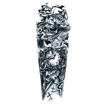 Tatuaj temporar pentru brate sau picioare monocrom, big zise 48 x 17 cm, #Q/024 - Tattoo Temporary Phuture® Tatuaj temporar pentru brate sau picioare monocrom, big zise 48 x 17 cm, #Q/024 - Tattoo Temporary Phuture®