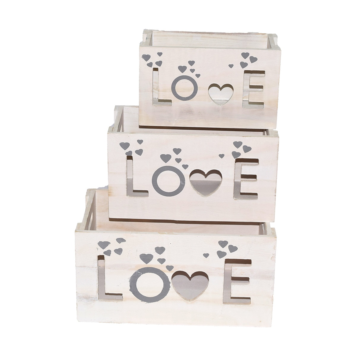 Set 3 cutii depozitare/decor realizate manual D811