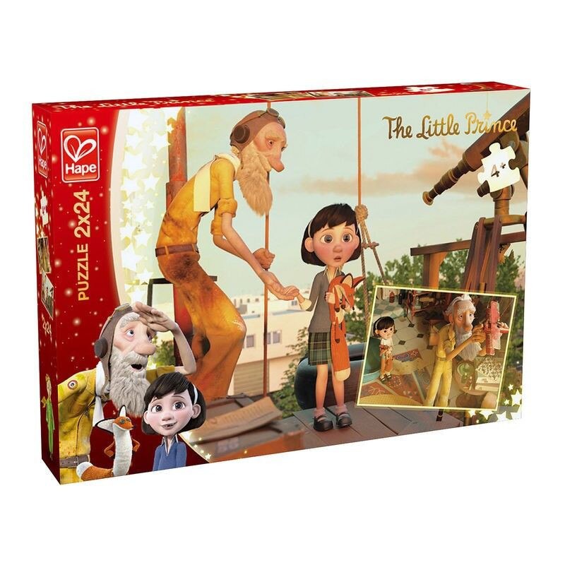 Puzzle Descopera Micul Print, Hape, Multicolor,