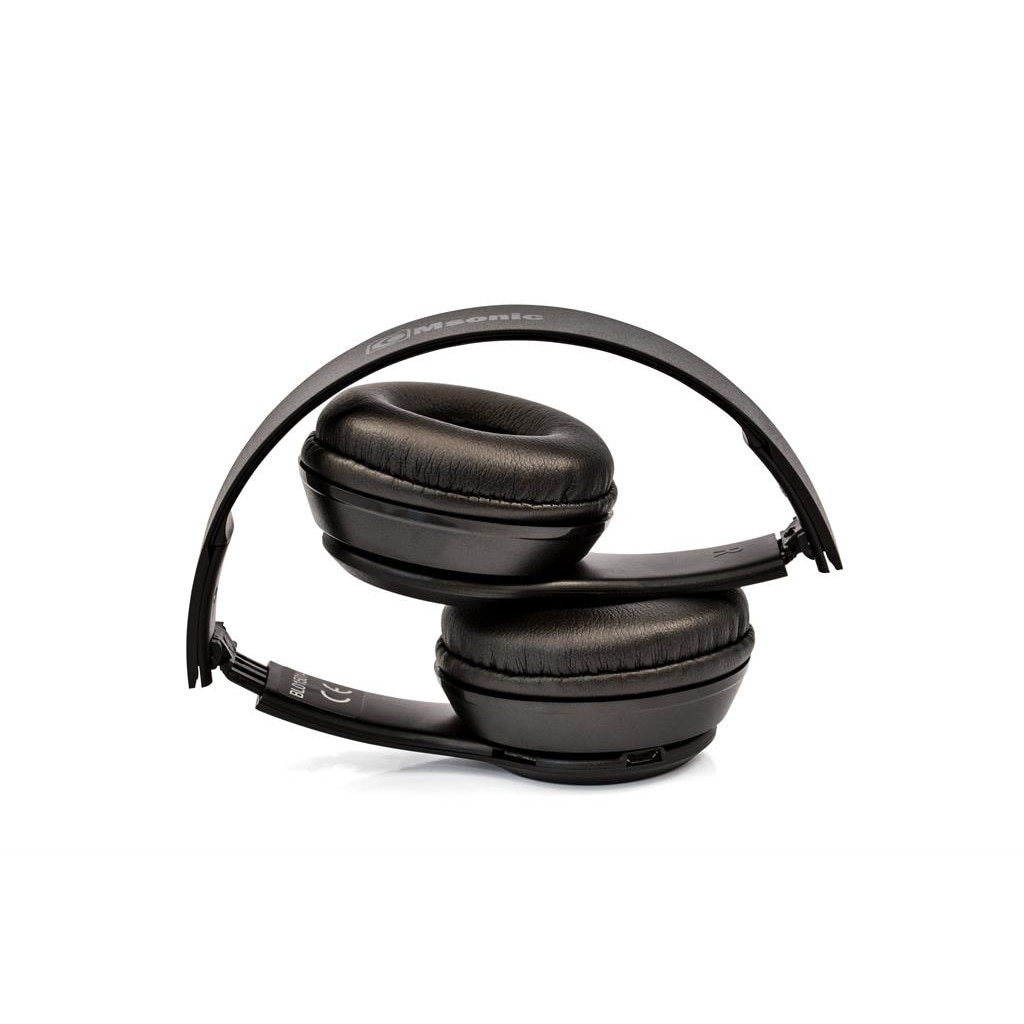 Set casti microfon Bluetooth 4.2, Msonic, MH860BX, pliere, negru