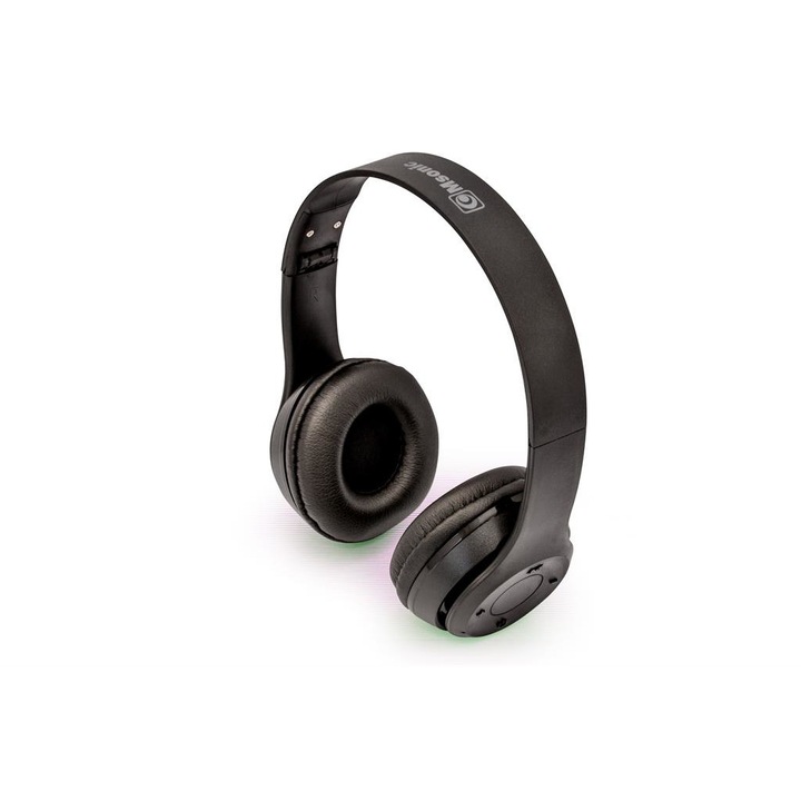 Set casti microfon Bluetooth 4.2, Msonic, MH860BX, pliere, negru