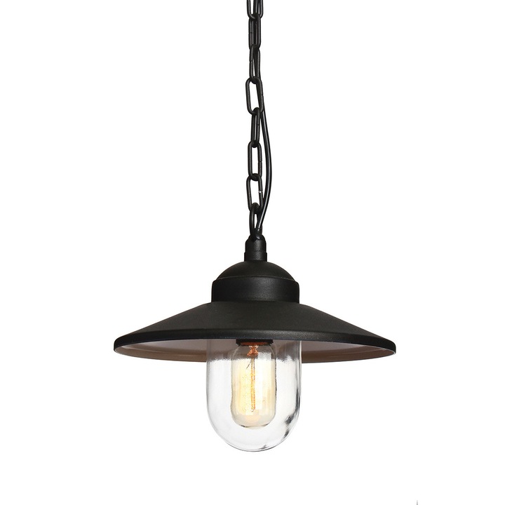 Pendul exterior Klampenborg, Elstead Lighting, E27, 1 x 60W, Negru