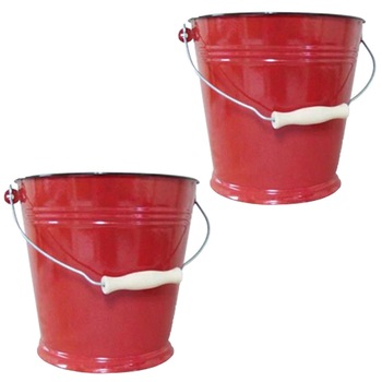 Pachet 2 x Galeata emailata, 10 l Pachet 2 x Galeata emailata, 10 l