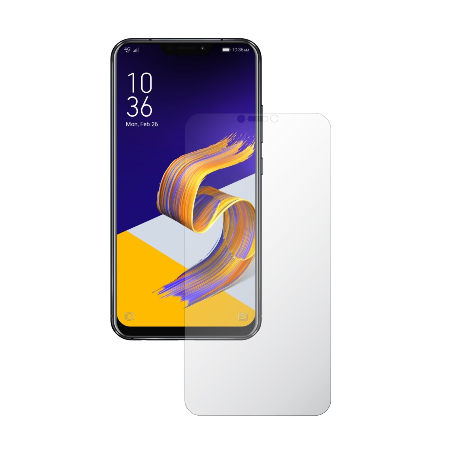 Set 2X Folie Protectie Ecran Invisible Skinz HD pentru Asus Zenfone 5, 5z - Folie Siliconica Ultra-Clear cu Acoperire Totala, Edge to Edge Full Display Cover, Adeziva si Foarte Flexibila