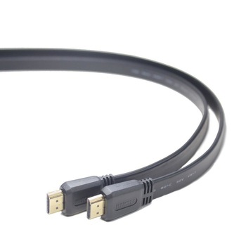 Gembird plat cablu HDMI mascul-mascul, 3m, culoare neagra Gembird plat cablu HDMI mascul-mascul, 3m, culoare neagra