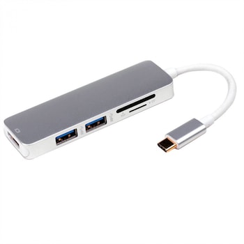Docking station USB tip C la 4K HDMI, 2 x USB 3.0, 1x SD/MicroSD, Roline 12.02.1041 Docking station USB tip C la 4K HDMI, 2 x USB 3.0, 1x SD/MicroSD, Roline 12.02.1041