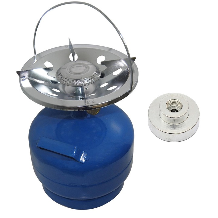 Teox utazó kemping palack, égővel, 3 L, töltő redukáló palack adapterrel