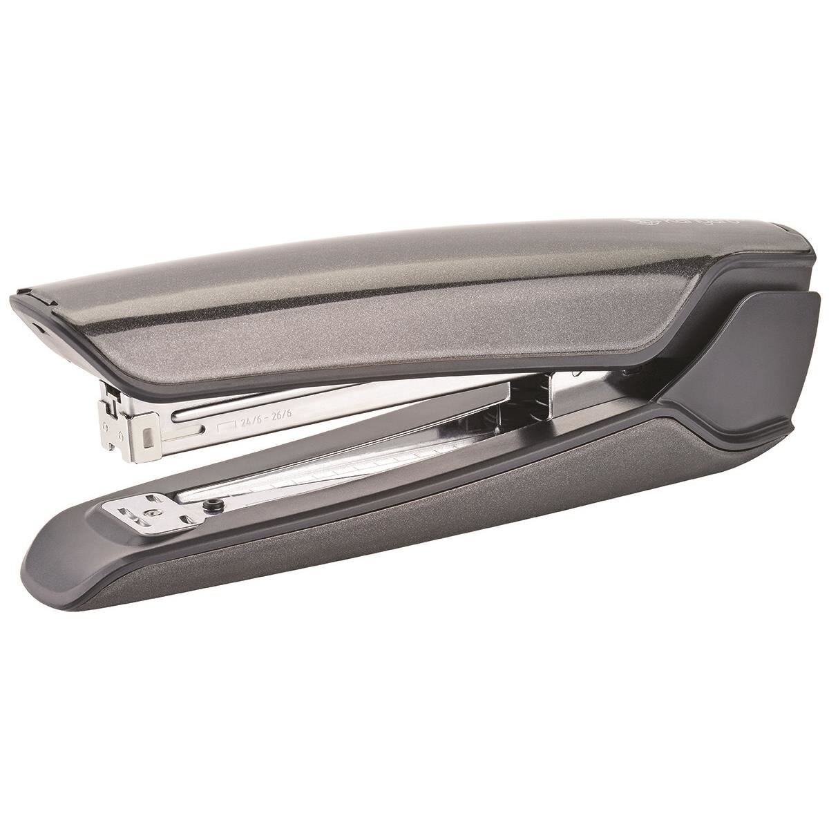 Capsator Kangaro Nowa-210/S din metal, capse 24/6, 26/6, 30 coli, gri metalizat, blister