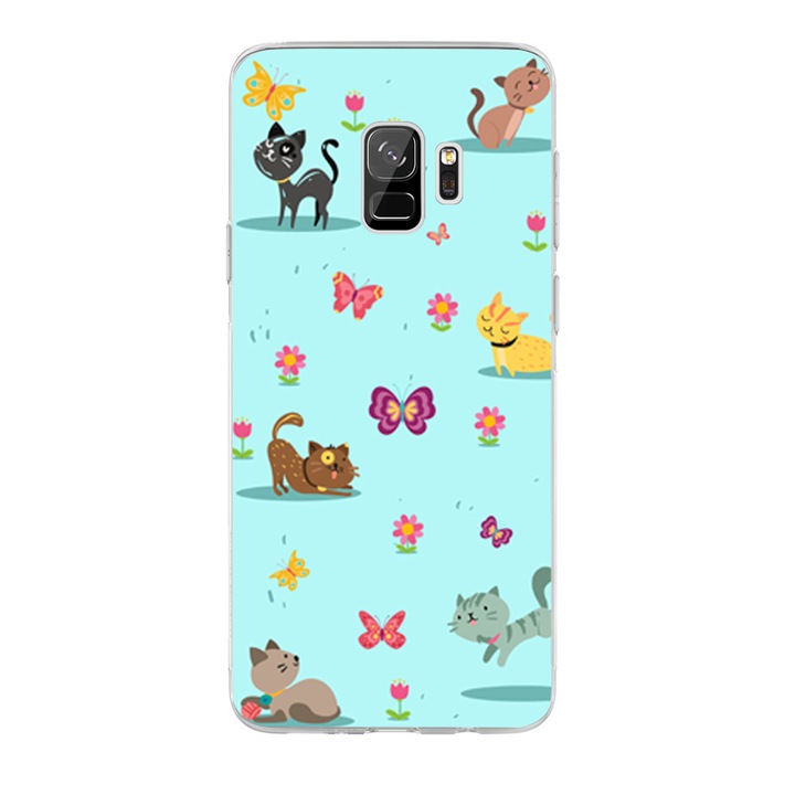 Husa Silicon Spring Kittens pentru Samsung Galaxy S9