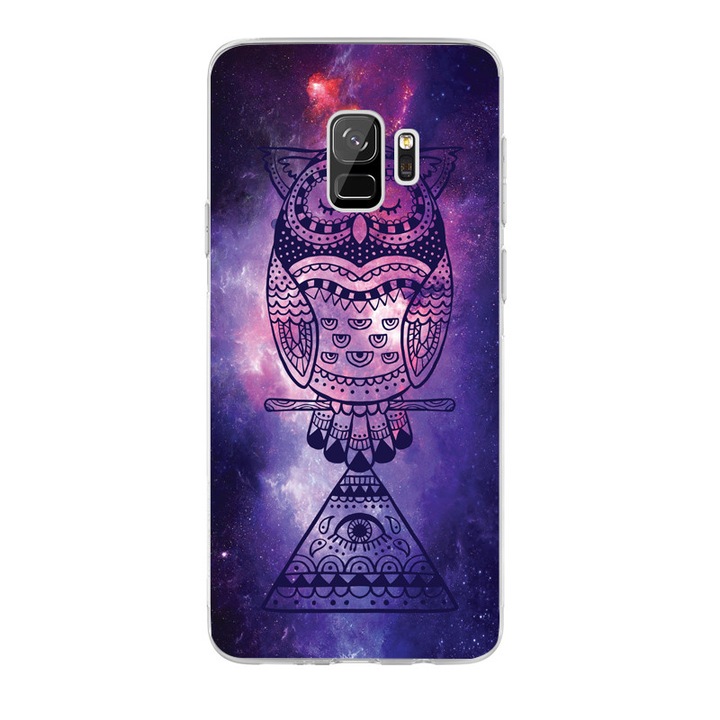 Husa Silicon Universal Owl 2 pentru Samsung Galaxy S9