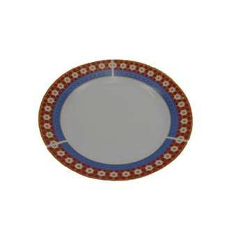 Set 6 farfurie ceramica,model auriu,dimensiune 20 cm Set 6 farfurie ceramica,model auriu,dimensiune 20 cm