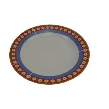 Set 6 farfurie ceramica,model auriu,dimensiune 23 cm Set 6 farfurie ceramica,model auriu,dimensiune 23 cm