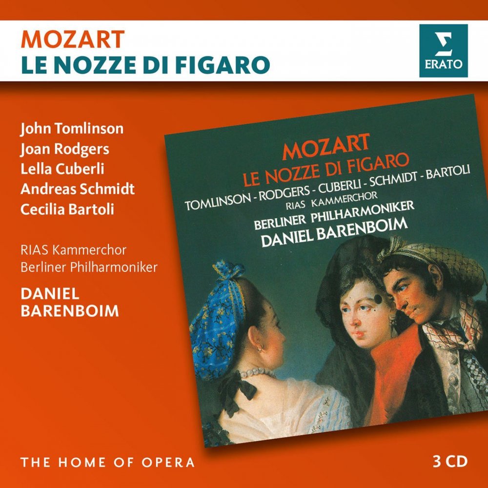 John Tomlinson,Joan Rodgers,Lella Cuberli,Andreas Schmidt,Cecilia Bartoli-Berliner Philharmoniker,Daniel Barenboim - Mozart:Le Nozze di Figaro (3CD)