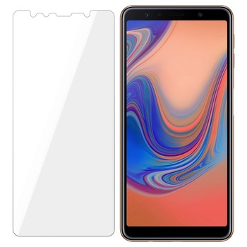 Folie Protectie Sticla Flexibila 3MK pentru Samsung Galaxy A7 (2018), Structura Incasabila, 7H, 0.2 mm Folie Protectie Sticla Flexibila 3MK pentru Samsung Galaxy A7 (2018), Structura Incasabila, 7H, 0.2 mm