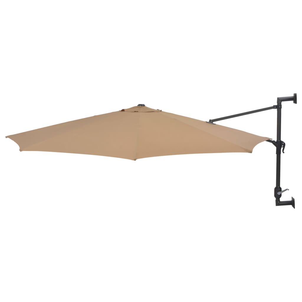 Umbrela de gradina, vidaXL, Metal, 300 x 131 cm, Maro