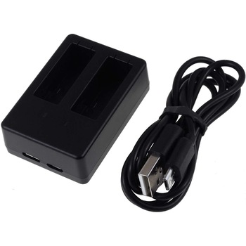 Incarcator compatibil GoPro 5 pentru 2 acumulatori include cablu model C Incarcator compatibil GoPro 5 pentru 2 acumulatori include cablu model C