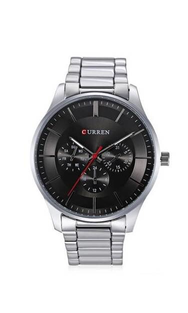 Ceas de mana barbati elegant, argintiu - Curren - M8282SILVERN