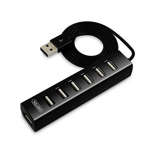 Hub , Unitek , 7x USB 2.0 , Y-2160 , negru