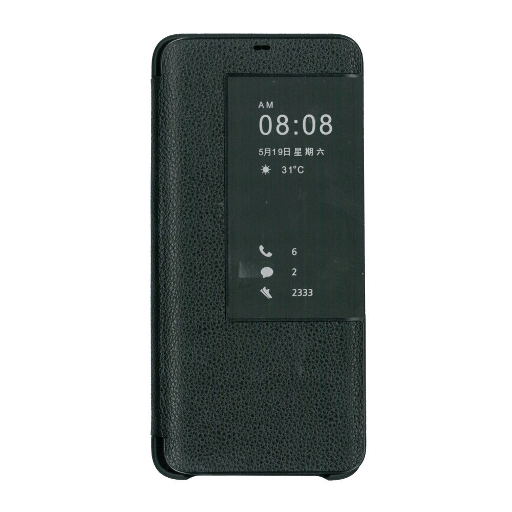 Husa book 360 din piele naturala,Xoomz pentru Huawei Mate 20 Pro-Negru