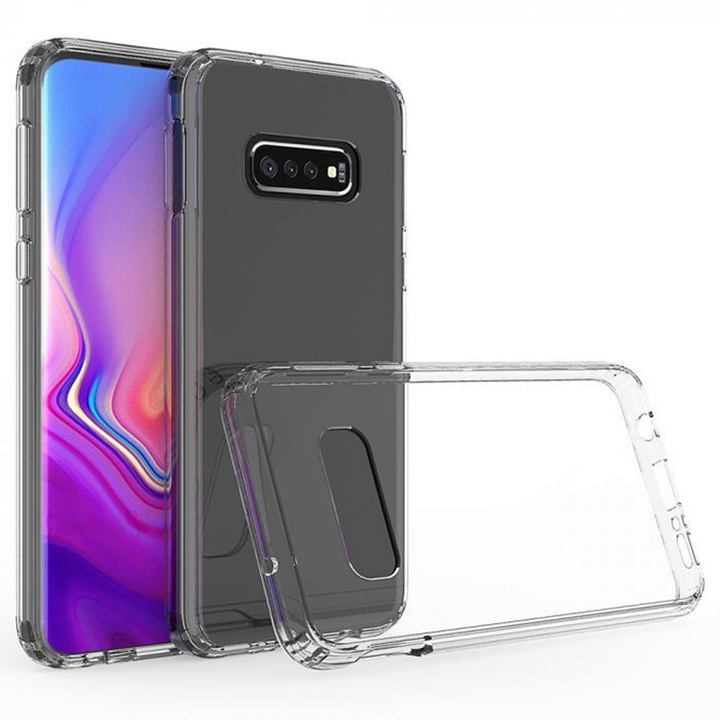 Защитен калъф, съвместим със Samsung Galaxy S10 Plus, тънък, прозрачен