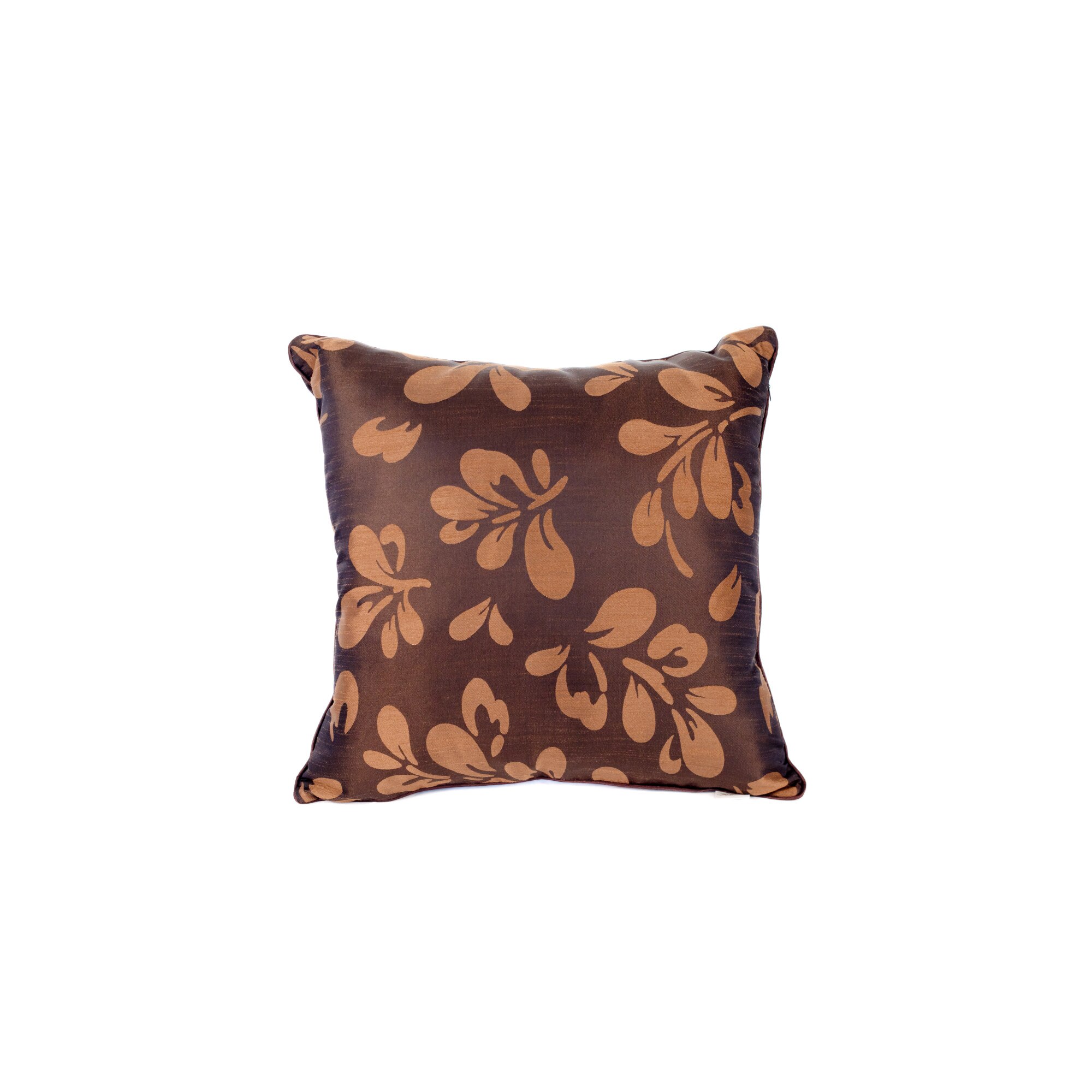 Perna decorativa, design floral stilizat, maro roscat /maro deschis, PERFUME W, 40x40 cm