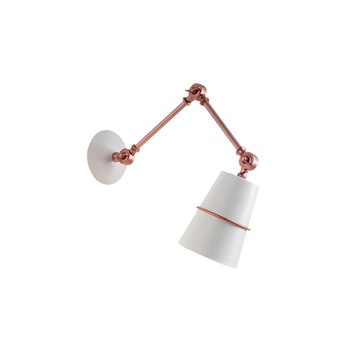 Aplica Spider alb/cupru, 1xE27, Elmark Aplica Spider alb/cupru, 1xE27, Elmark