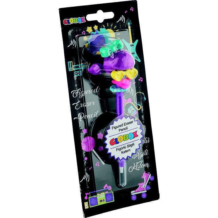 Creion cu figurina de guma 3D Party
