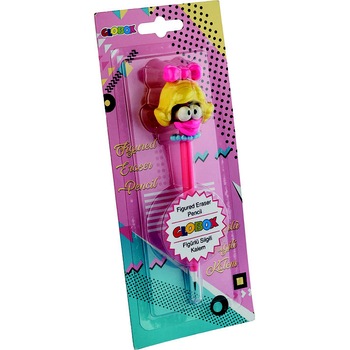 Creion cu figurina de guma 3D Fata Creion cu figurina de guma 3D Fata