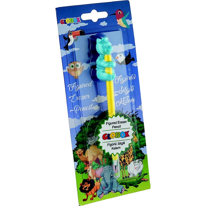 Creion cu figurina de guma 3D Pisica