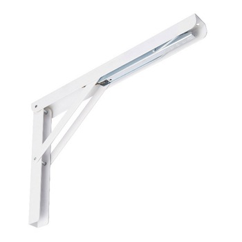 Consola pliabila pentru rafturi, 40x28 cm Otel Alb Consola pliabila pentru rafturi, 40x28 cm Otel Alb