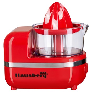 Robot bucatarie 3 in 1 (masina inghetata, storcator citrice, tocator),HAUSBERG HB7521R, 150W, rosu Robot bucatarie 3 in 1 (masina inghetata, storcator citrice, tocator),HAUSBERG HB7521R, 150W, rosu