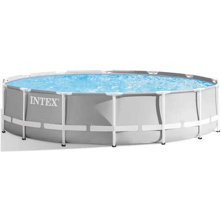 Басейн Intex 26720NP Prism Frame, Помпа за филтриране, Скара и защитно пано, 4.27 м x 1.07 м
