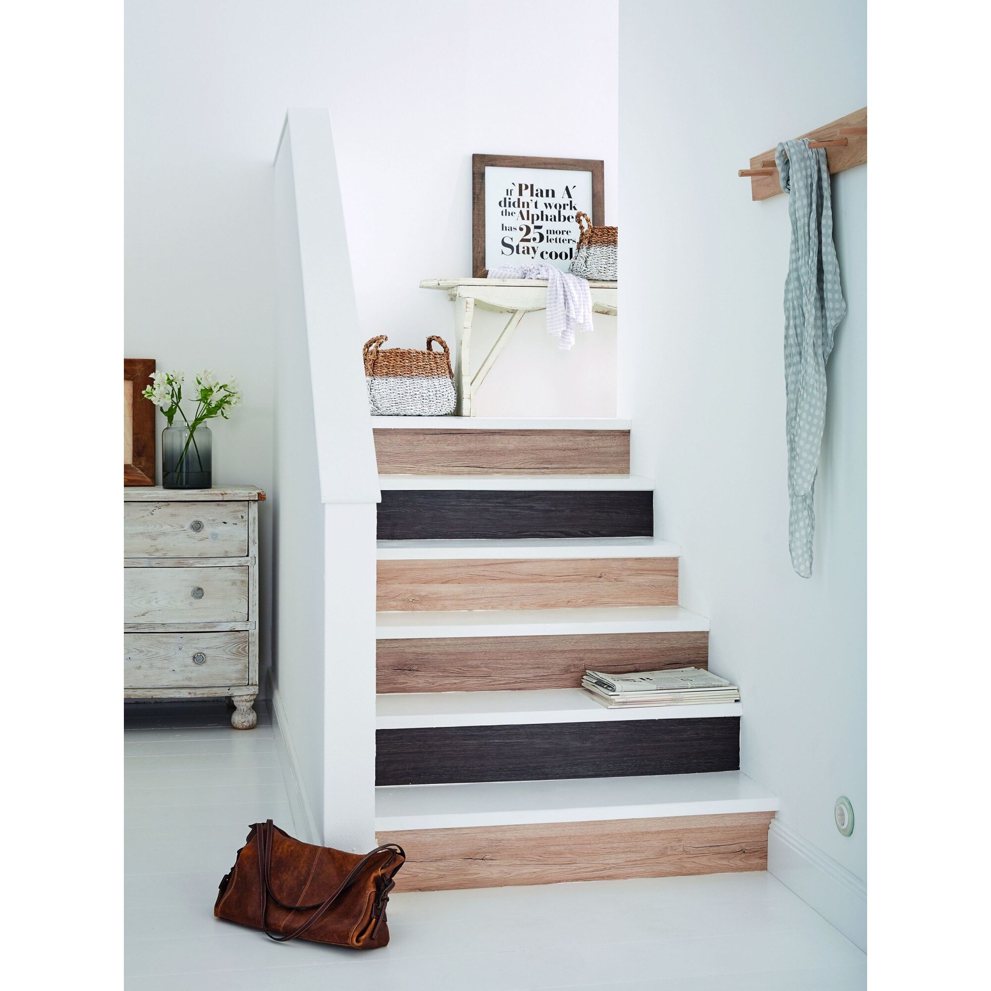 Folie decorativa autoadeziva pentru mobilier, Model Abanos, 90 cm x 50 cm.