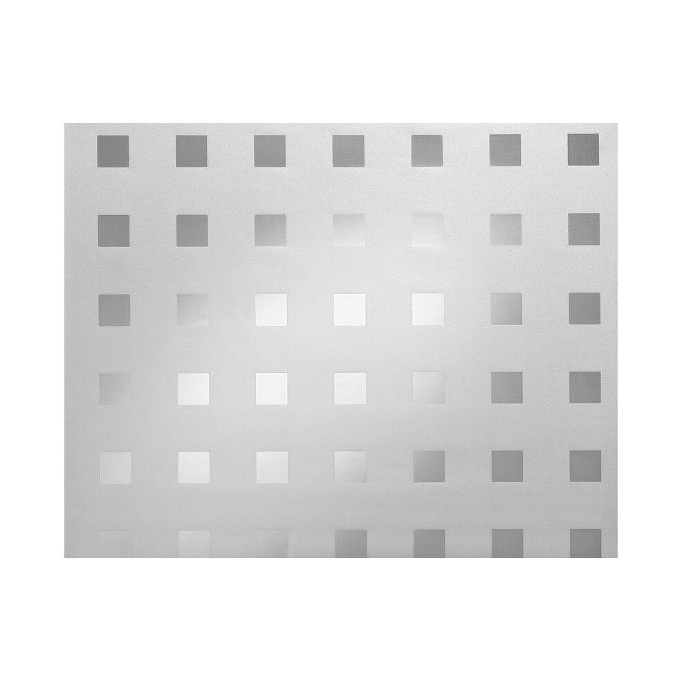 Autocoloant static pentru geam, D-c-Fix, G6, Model cu patratele, Translucid, 45 cm x 50 cm