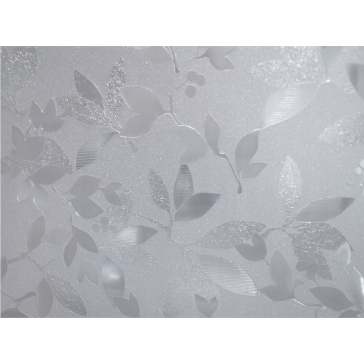 Статичен стикер за прозорец DEKOBAN, Dc-Fix, G60, Прозрачен флорален мотив, 90 cm x 150 cm