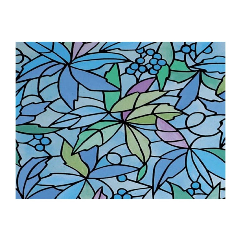 Folie decorativa autoadeziva pentru geam, Gekkofix R14, Multicolor, 90 cm x 50 cm