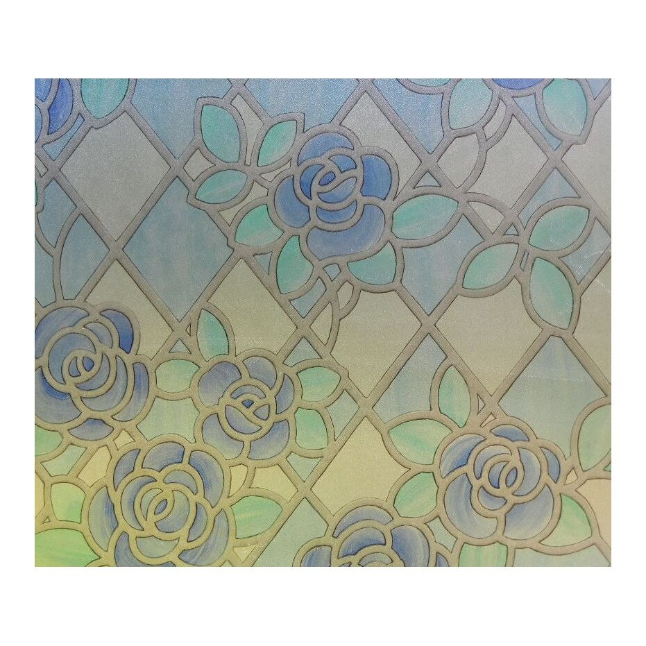 Folie decorativa autoadeziva pentru geam, Gekkofix R13, Multicolor, 67,5 cm x 50 cm