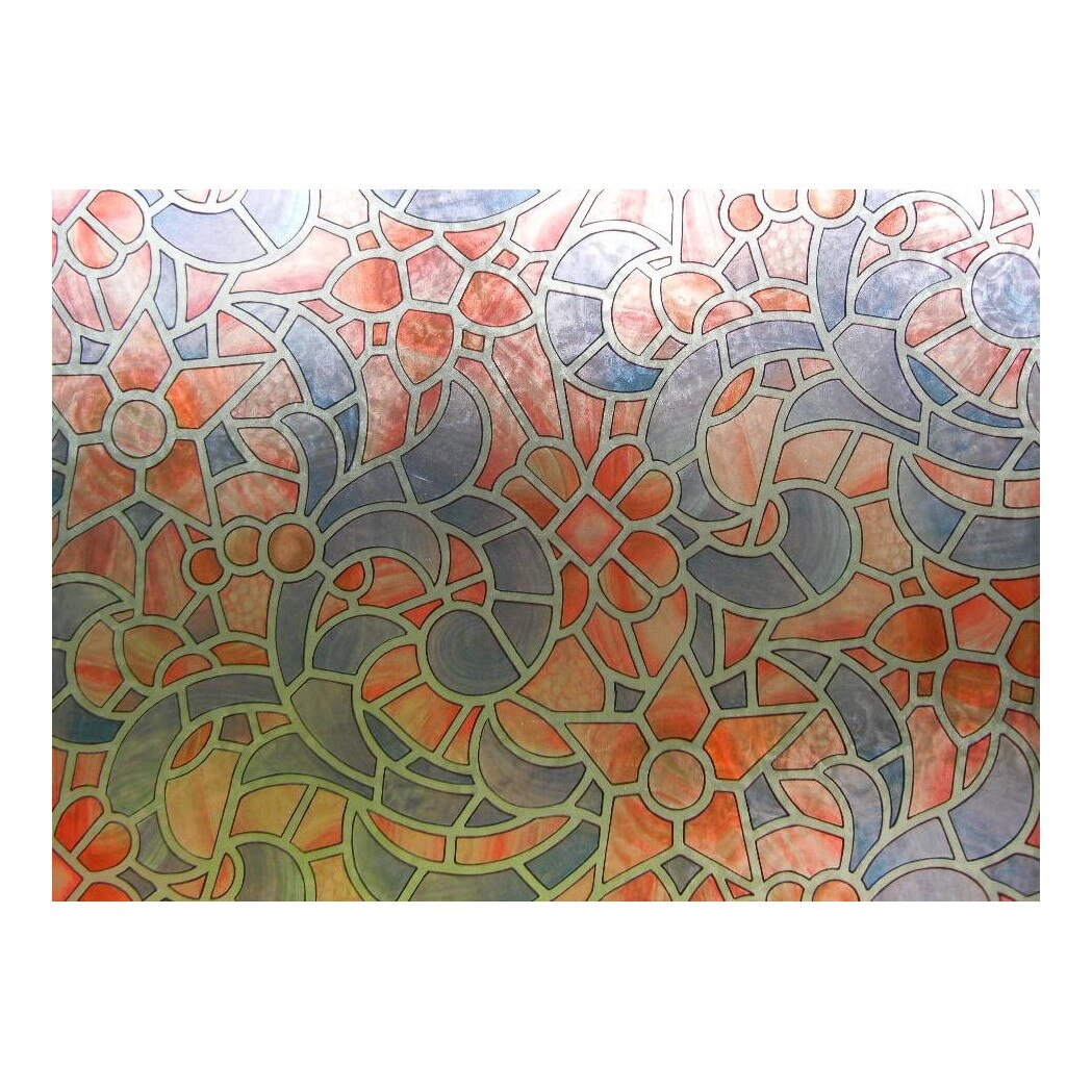 Folie decorativa autoadeziva pentru geam, Gekkofix R10, Multicolor, 67,5 cm x 50 cm