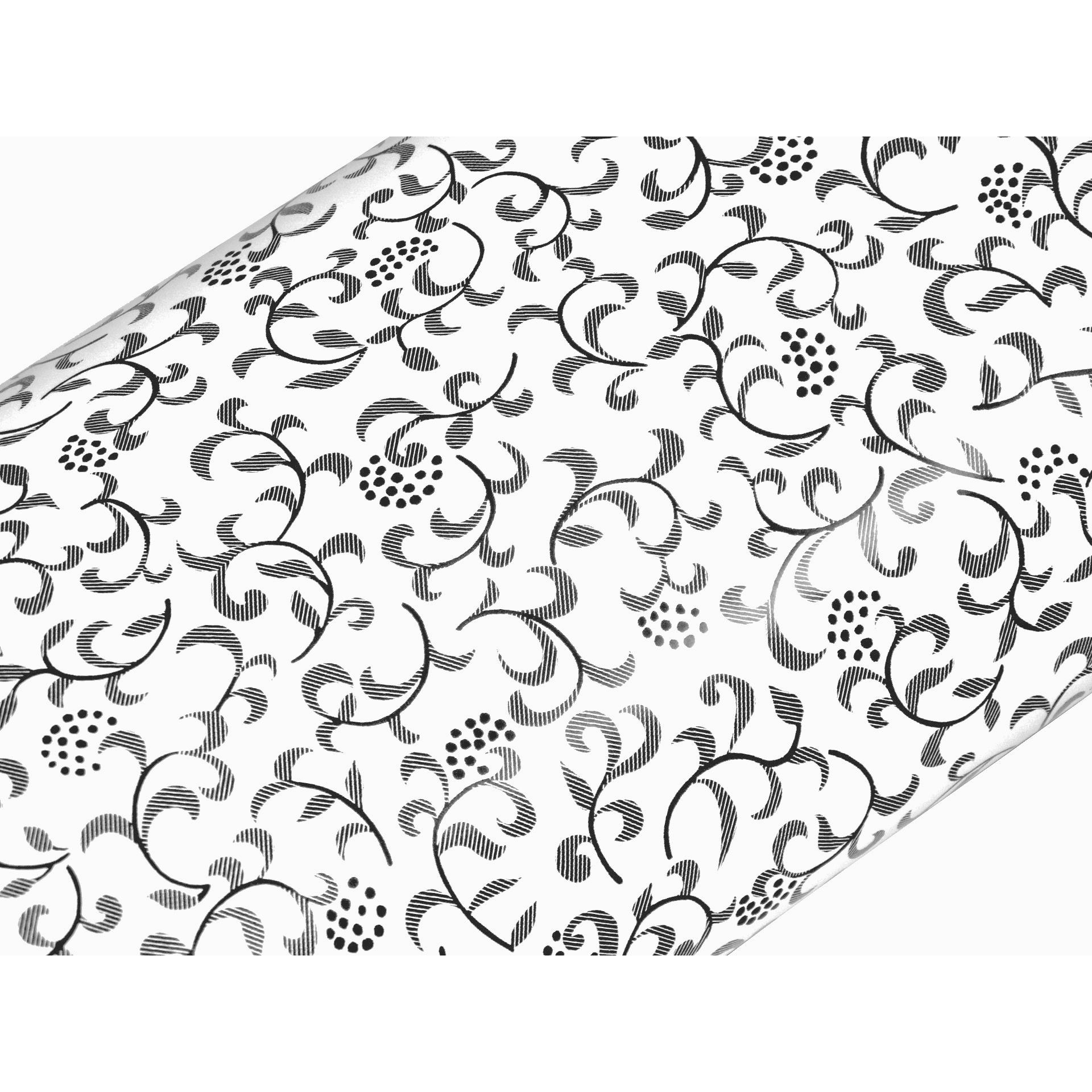 Folie decorativa pentru mobilier D-c-Fix S15, 45 x 50cm, Model Afrodita, Alb/Negru