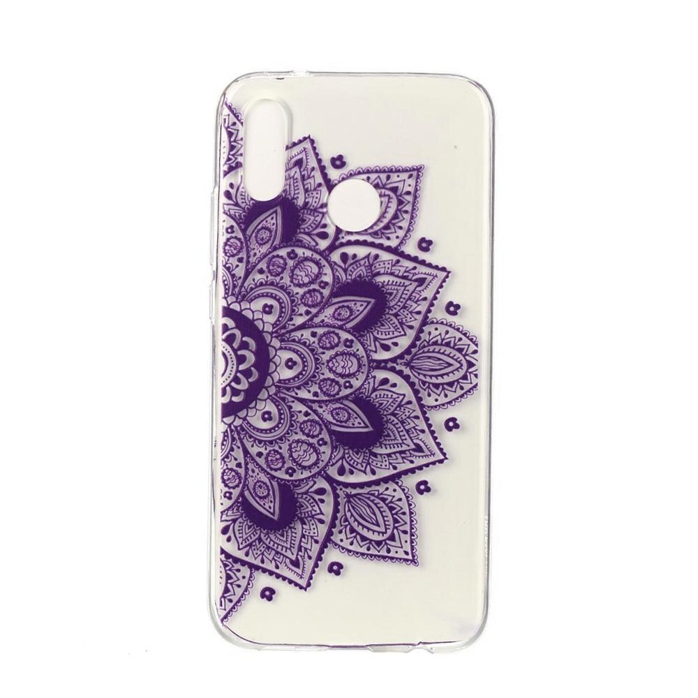Carcasa Husa Huawei P20 Lite Model Purple Mandala, Antisoc + Folie sticla securizata Husa Huawei P20 Lite Tempered Glass Viceversa