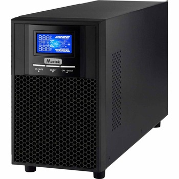 UPS MUSTEK Online cu Sinusoida Pura, tower, 1000VA/ 1000W, AVR, 4 x socket IEC, display LCD, USB, RS232, dubla conversie UPS MUSTEK Online cu Sinusoida Pura, tower, 1000VA/ 1000W, AVR, 4 x socket IEC, display LCD, USB, RS232, dubla conversie