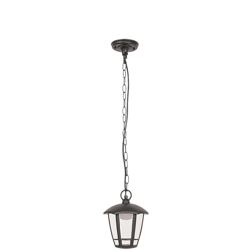 Felinar suspendat pentru exterior Rabalux Sorrento, LED integrat, 8W, IP44, 80cm, Negru