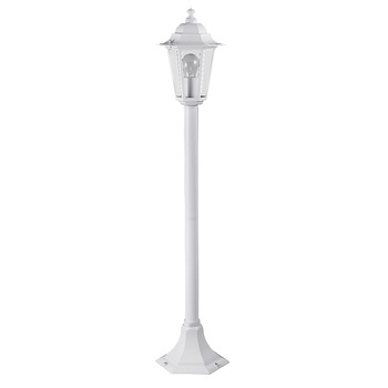 Stalp iluminat exterior Rabalux Velence, E27, 60W, IP43, 105cm, metal/sticla, Alb Stalp iluminat exterior Rabalux Velence, E27, 60W, IP43, 105cm, metal/sticla, Alb