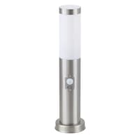 Stalp iluminat exterior Rabalux Inox Torch, cu senzor miscare, E27, 25W, IP44, otel inoxidabil, 45 cm