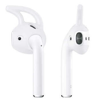Suport slim din silicon fin si moale pentru AirPods Spigen Alb Suport slim din silicon fin si moale pentru AirPods Spigen Alb