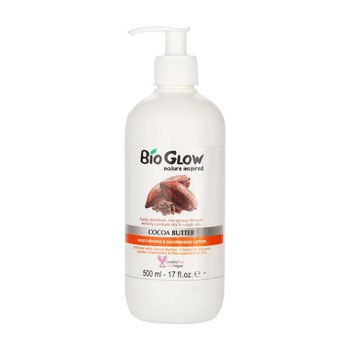 Lotiune hidratanta pentru piele uscata cu Unt de Cacao, Bio Glow, 500ml Lotiune hidratanta pentru piele uscata cu Unt de Cacao, Bio Glow, 500ml