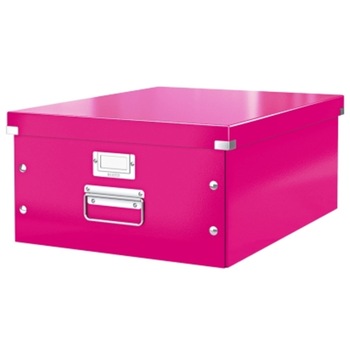 Cutie arhivare 369 x 200 x 484 mm, LEITZ Click & Store, carton laminat - roz Cutie arhivare 369 x 200 x 484 mm, LEITZ Click & Store, carton laminat - roz