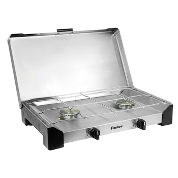 Aragaz portabil pe gaz Enders Brisbane 2, 4.6 kW, 2 plita x 2.3 kW, capac, inox Aragaz portabil pe gaz Enders Brisbane 2, 4.6 kW, 2 plita x 2.3 kW, capac, inox