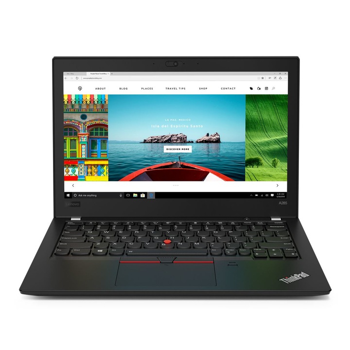 Лаптоп Lenovo ThinkPad A285 с AMD Ryzen 5 PRO 2500U (2.0/3.6 GHz, 4M), 8 GB, 256GB M.2 NVMe SSD, AMD Radeon RX Vega 8 Graphics, Windows 10 Pro 64-bit, черен 20MW000JBM